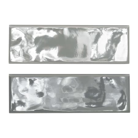 Msi Urbano Graphite Bullnose 4 In. X 12 In. Glossy Ceramic Wall Tile, 12PK ZOR-PT-TR-0184